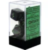 Gaming Accessories Chessex : Polyhedral 7-die Set Black-Grey/Green 1 Gaming Accessories Chessex : Polyhedral 7-die Set Black-Grey/Green