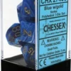 Gaming Accessories Chessex : Polyhedral 7-die Set Blue / Gold 1 Gaming Accessories Chessex : Polyhedral 7-die Set Blue / Gold