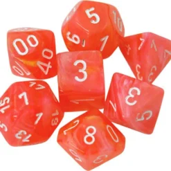 Gaming Accessories Chessex : Polyhedral Festive Dahlia/White 7 Die Set