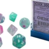 Chessex : Nebula Wisteria/white 7 Dice Set