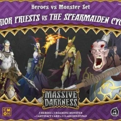 CMON Massive Darkness - Warrior Priests Vs. The Spearmaiden Cyclops