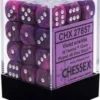 Chessex : 12mm D6 Set Festive Violet/White Gaming Accessories