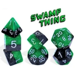 Gate Keeper Games Halfsies Dice : Swamp Thing - 7 Dice Set