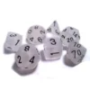 Chessex : Polyhedral Set Clear W/black Frosted Gaming Accessories