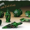Tabletop Tycoon The Rogue 7-dice Set - Vicious Venom & Fool's Gold