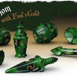 Tabletop Tycoon The Rogue 7-dice Set - Vicious Venom & Fool's Gold
