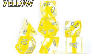 Gate Keeper Games Neutron : Yellow - 7 Dice Set 3 Gate Keeper Games Neutron : Yellow - 7 Dice Set
