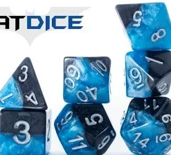 Gate Keeper Games Halfsies Dice : Bat Dice - 7 Dice Set