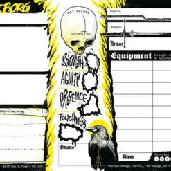 Free League Publishing Mork Borg RPG : Character Sheet Pad