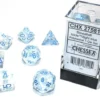 Chessex : Polyhedral 7-die Set Icicle / Light Blue