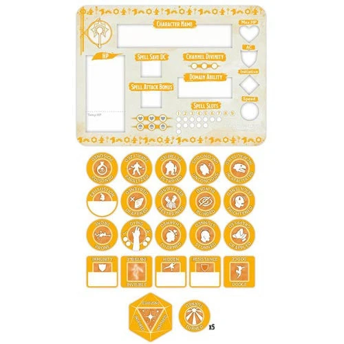 Gale Force Nine Dungeons & Dragons - Cleric Token Set 4 Gale Force Nine Dungeons & Dragons - Cleric Token Set