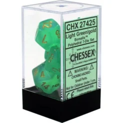 Gaming Accessories Chessex : Polyhedral 7-die Set Light Green/Gold