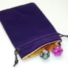 Crystal Caste Satin Lined Velvet Dice Bag