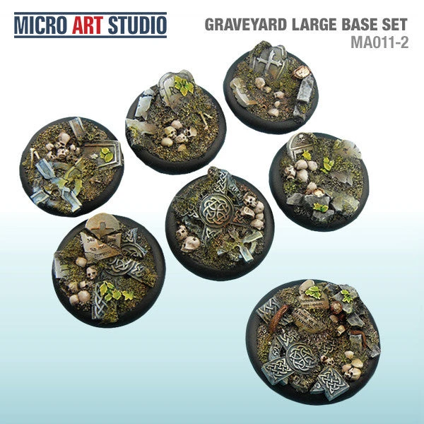 CMON Micro Art Graveyard Large Bases 3 CMON Micro Art Graveyard Large Bases
