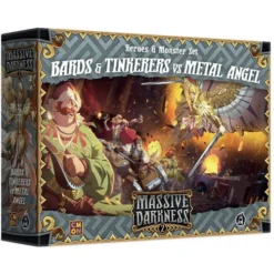 CMON Massive Darkness 2 : Heroes & Monster Set - Bards & Tinkerers Vs Metal Angel CMon Boxed Games