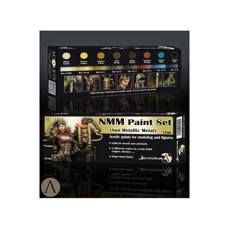 Scale75 NMM (non Metallic Metal) GOLD Paint Set 3 Scale75 NMM (non Metallic Metal) GOLD Paint Set