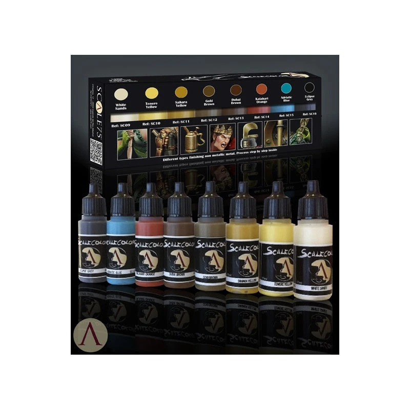 Scale75 NMM (non Metallic Metal) GOLD Paint Set 4 Scale75 NMM (non Metallic Metal) GOLD Paint Set