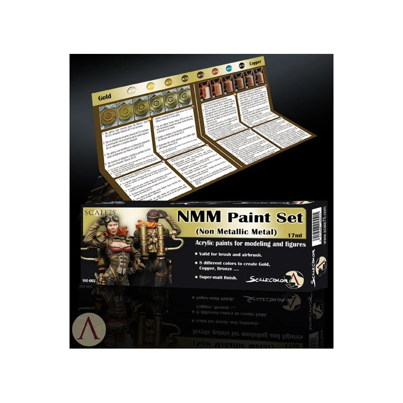 Scale75 NMM (non Metallic Metal) GOLD Paint Set 5 Scale75 NMM (non Metallic Metal) GOLD Paint Set