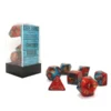 Chessex : Polyhedral 7-die Set Red-Teal/Gold 2 Chessex : Polyhedral 7-die Set Red-Teal/Gold