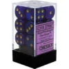 Gaming Accessories Chessex : 16mm D6 Set Royal Purple/Gold 1 Gaming Accessories Chessex : 16mm D6 Set Royal Purple/Gold