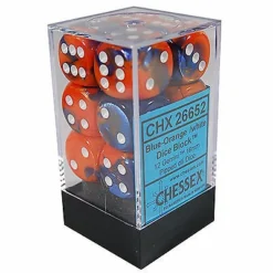 Gaming Accessories Chessex : 16mm D6 Set Blue-Orange/White