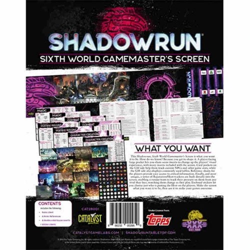 Catalyst Game Labs Shadowrun - Gamemaster Screen 6E Role Playing Games 3 Catalyst Game Labs Shadowrun - Gamemaster Screen 6E Role Playing Games