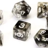 Sirius Dice Set - Translucent Black Cloud Dungeons & Dragons