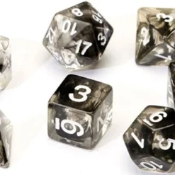Sirius Dice Set - Translucent Black Cloud Dungeons & Dragons