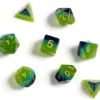 Sirius Dice Set - Semi-Translucent Green & Blue Dungeons & Dragons 1 Sirius Dice Set - Semi-Translucent Green & Blue Dungeons & Dragons