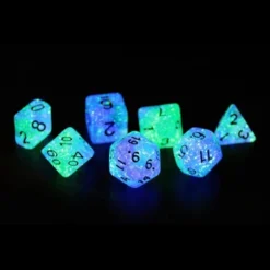 Sirius Dice Set - Peacock Glowworm