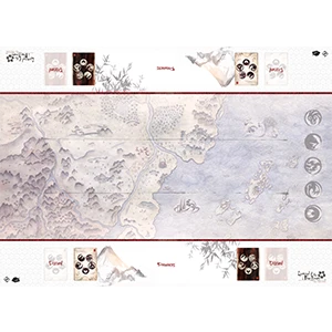 Fantasy Flight Card Games Legend Of The Five Rings - Honored Duel Two-player Playmat 3 Fantasy Flight Card Games Legend Of The Five Rings - Honored Duel Two-player Playmat