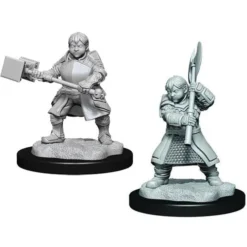 Wizkids Dungeons & Dragons Critical Role Unpainted Miniatures: W1 Female Dwarf Dwendalian Empire Fighter