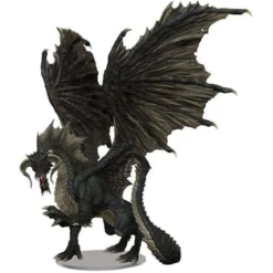 Wizards Of The Coast D&D Premium Painted Figure: Adult Black Dragon